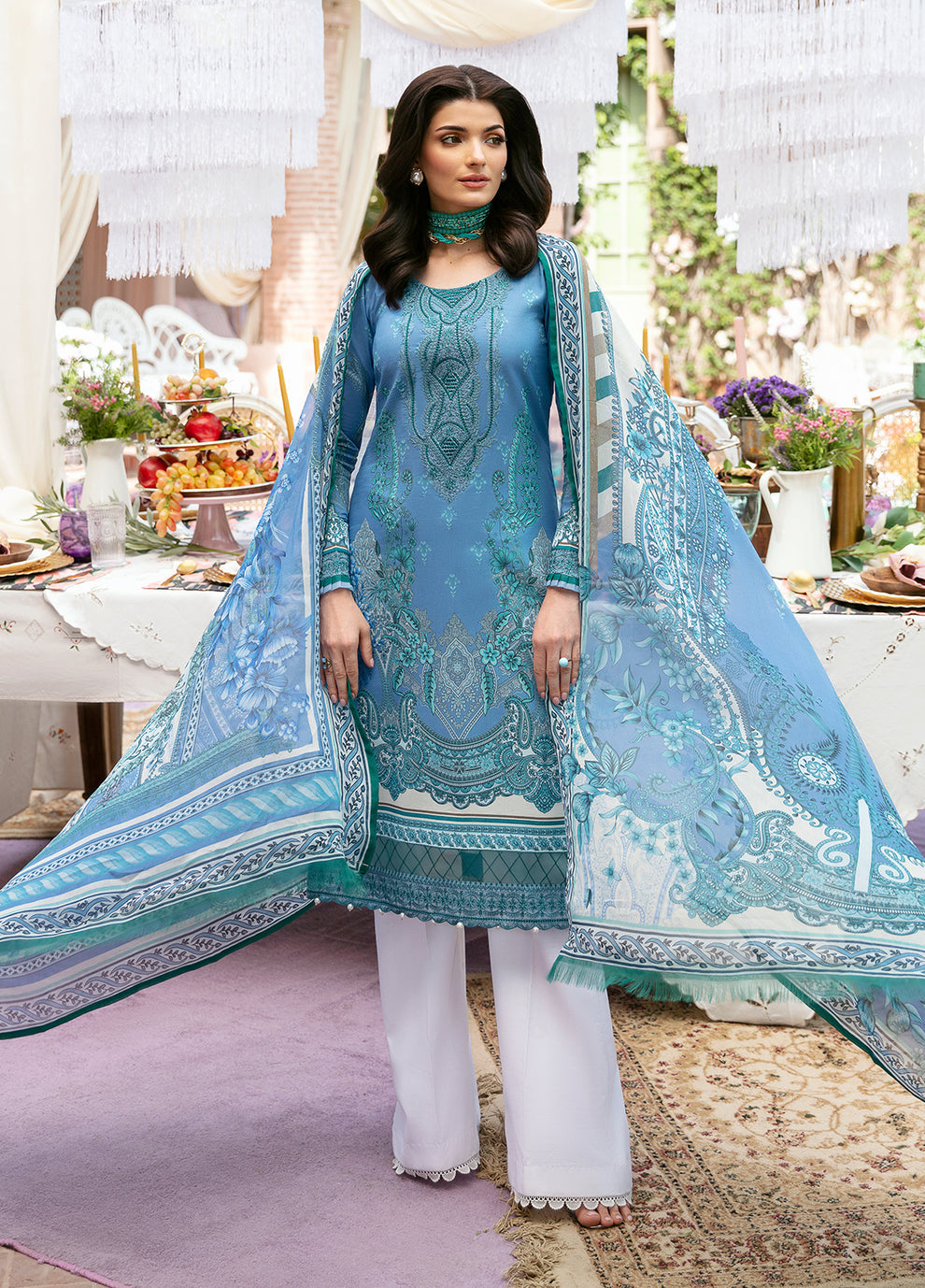 Gulaal | Summer Glow Lawn 24 | ELAINE (GL-L-24V3-07) by Gulaal - Designer Dress - Type: Ladies Clothes - Available at Libayah - 100% Original