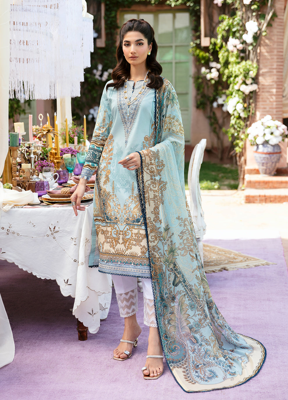 Gulaal | Summer Glow Lawn 24 | AMAYRAH (GL-L-24V3-02) by Gulaal - Designer Dress - Type: Ladies Clothes - Available at Libayah - 100% Original