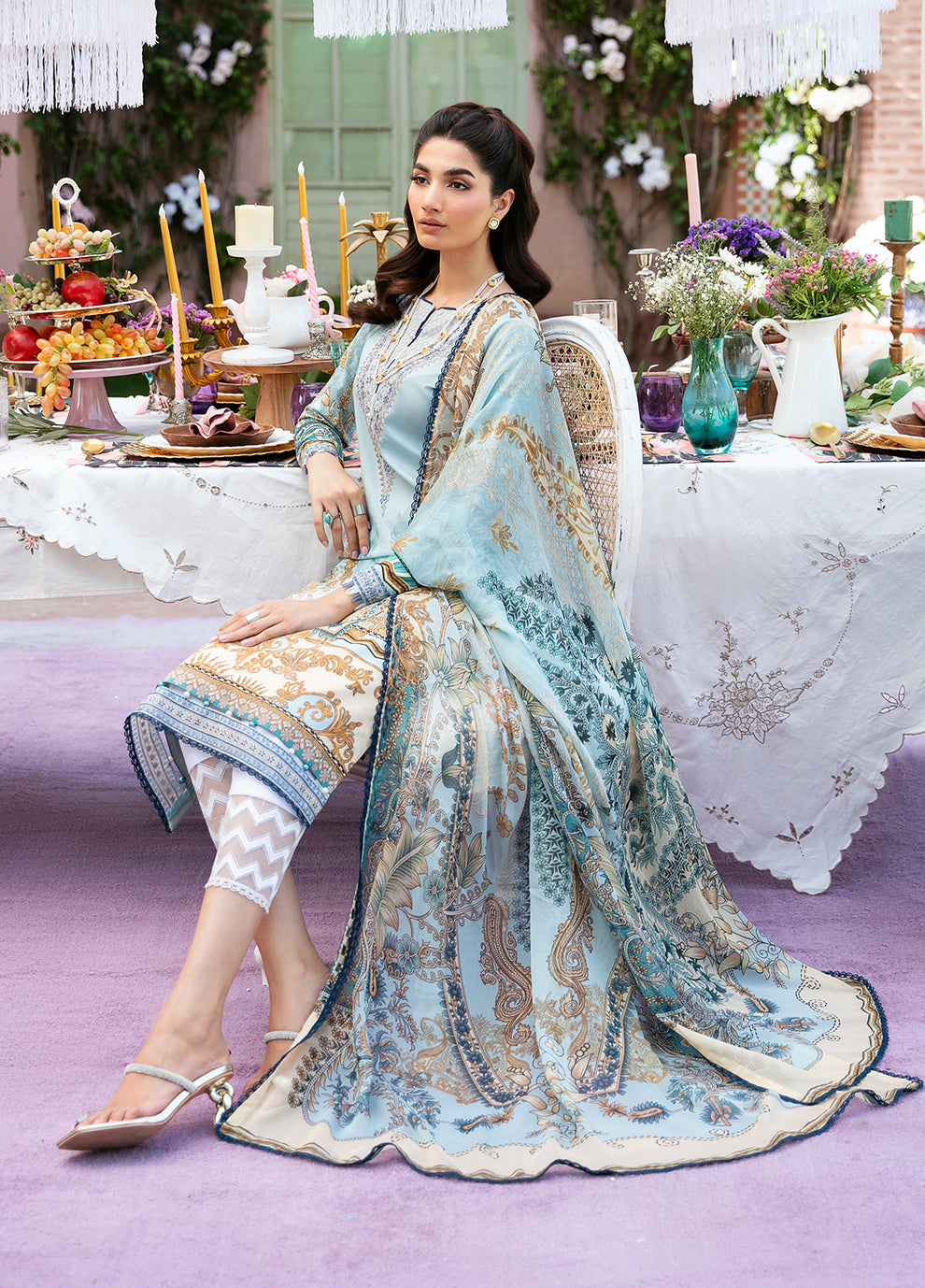 Gulaal | Summer Glow Lawn 24 | AMAYRAH (GL-L-24V3-02) by Gulaal - Designer Dress - Type: Ladies Clothes - Available at Libayah - 100% Original