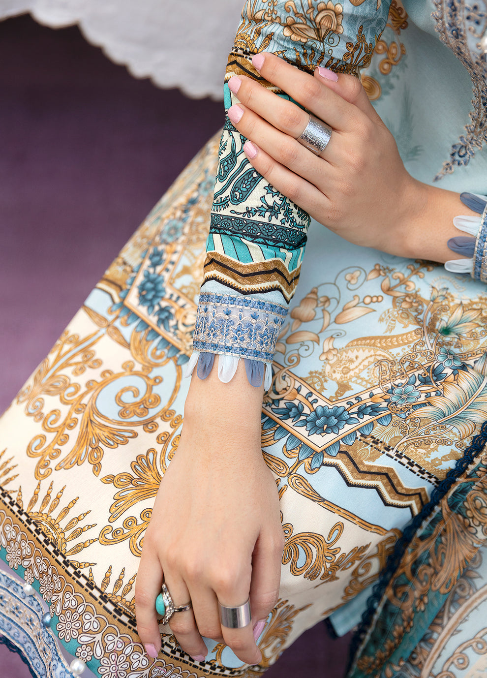 Gulaal | Summer Glow Lawn 24 | AMAYRAH (GL-L-24V3-02) by Gulaal - Designer Dress - Type: Ladies Clothes - Available at Libayah - 100% Original