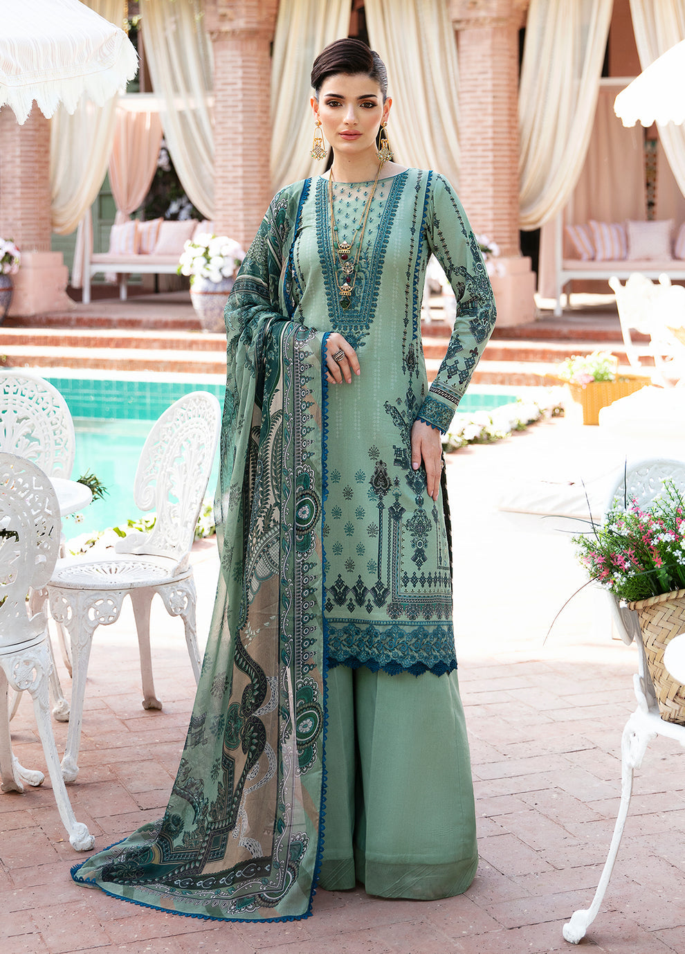 Gulaal | Summer Glow Lawn 24 | ANADIYA (GL-L-24V3-05) by Gulaal - Designer Dress - Type: Ladies Clothes - Available at Libayah - 100% Original
