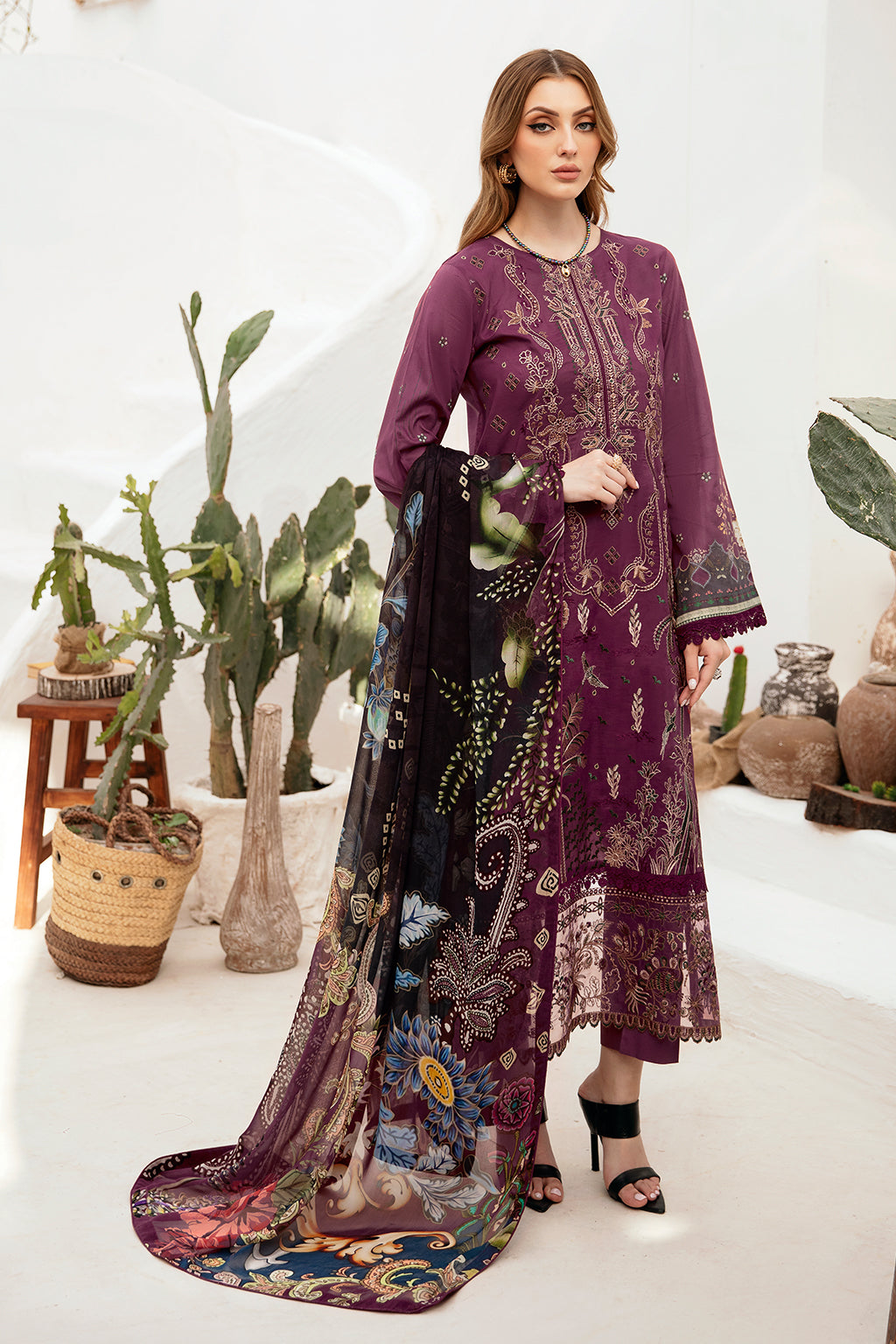 Ramsha | Ghazal Lawn 24 | G-205 by Ramsha - Designer Dress - Type: Ladies Clothes - Available at Libayah - 100% Original