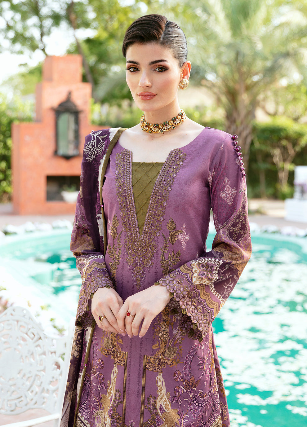 Gulaal | Summer Glow Lawn 24 | ESMERAY (GL-L-24V3-03) by Gulaal - Designer Dress - Type: Ladies Clothes - Available at Libayah - 100% Original