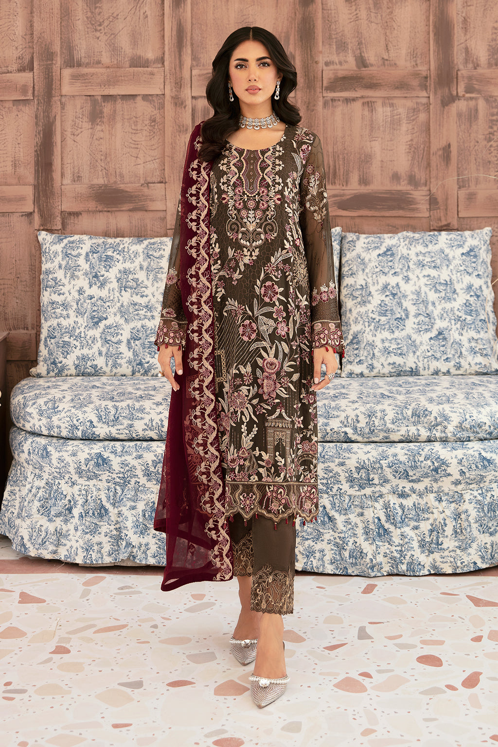 Ramsha | Weightless Chiffon 24 | F-2604 by Ramsha - Designer Dress - Type: Ladies Clothes - Available at Libayah - 100% Original