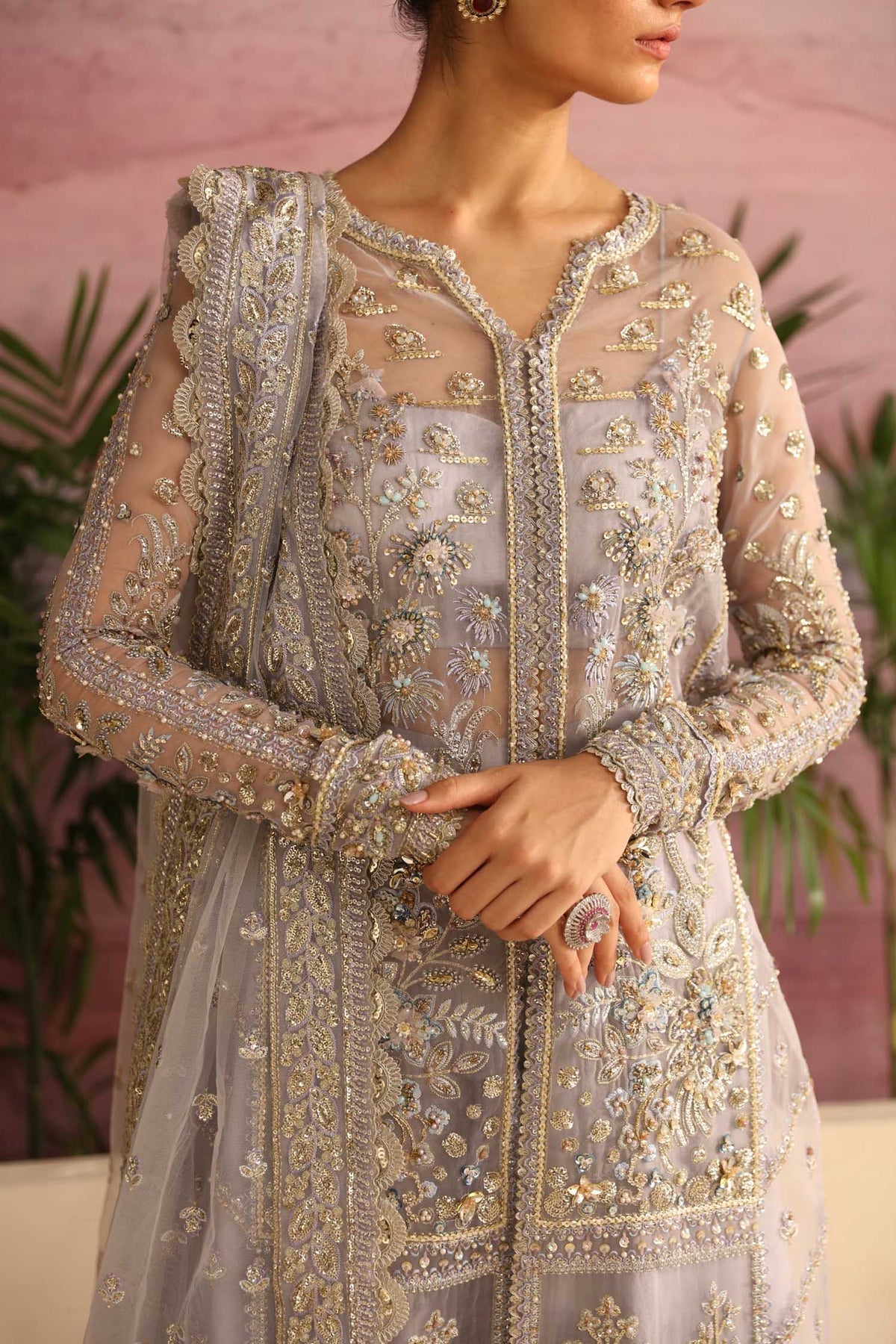 Akbar Aslam | Deewani Wedding Formals | Moonlit by Akbar Aslam - Designer Dress  - Type : Ladies Clothes - Available at Libayah - 100% Original 