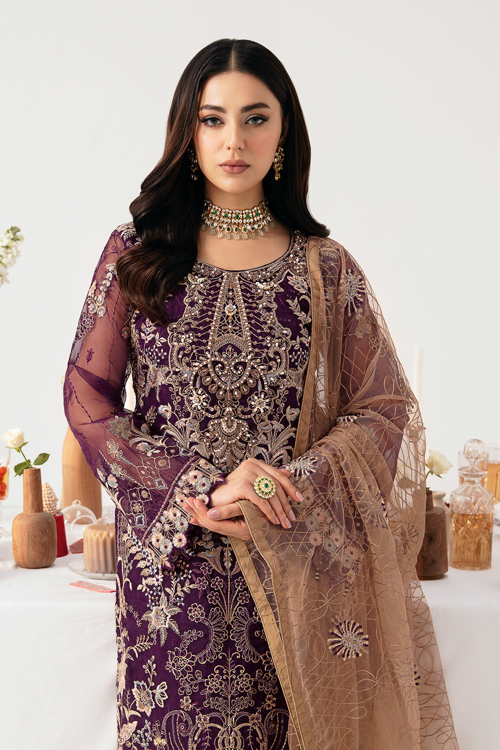 Ramsha | Minhal Organza Collection | M-1109 by Ramsha - Designer Dress - Type: Ladies Clothes - Available at Libayah - 100% Original