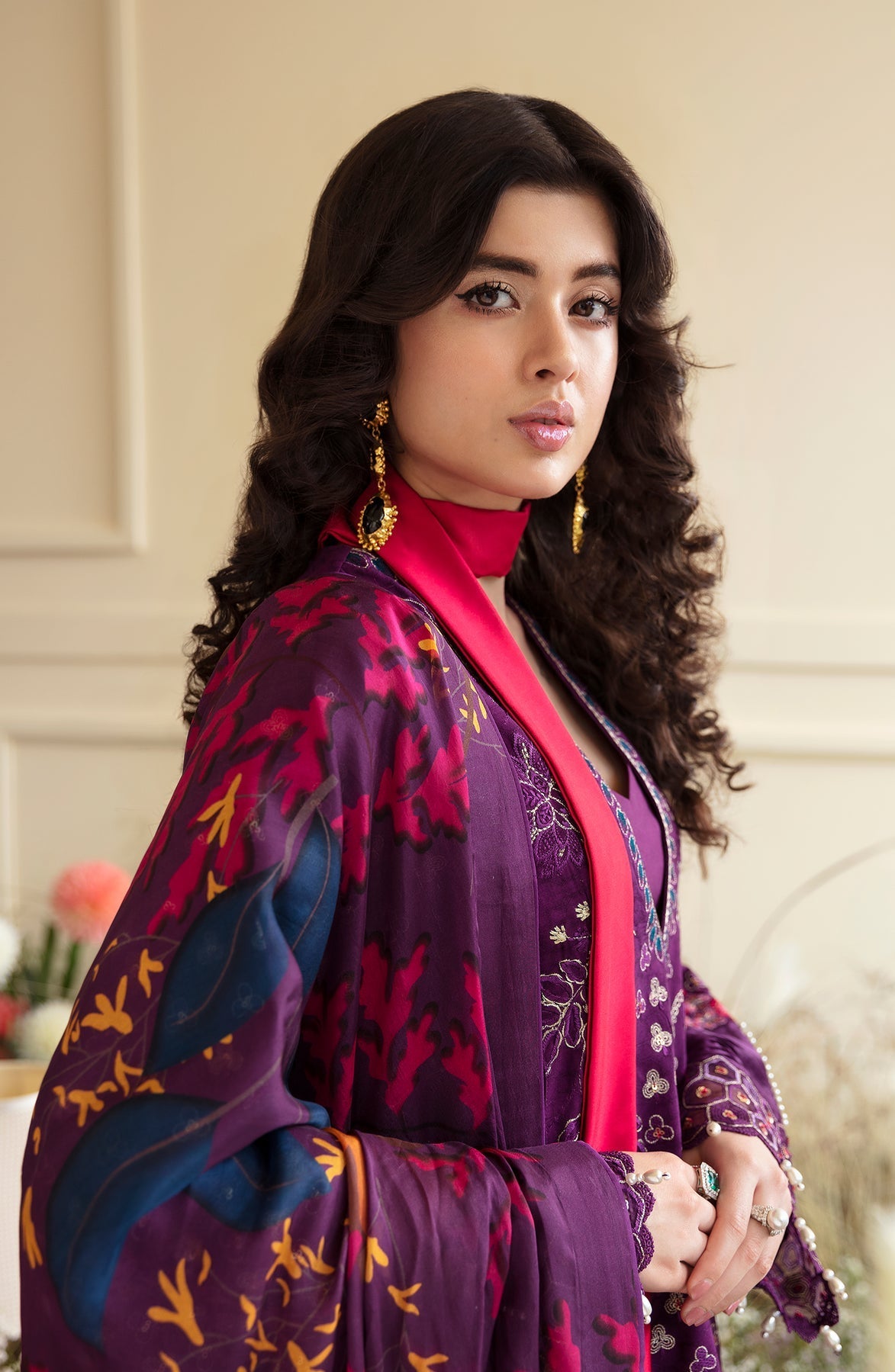 Zevk | Flora Festive Lawn | FUCHSIA by Zevk - Designer Dress - Type: Ladies Clothes - Available at Libayah - 100% Original
