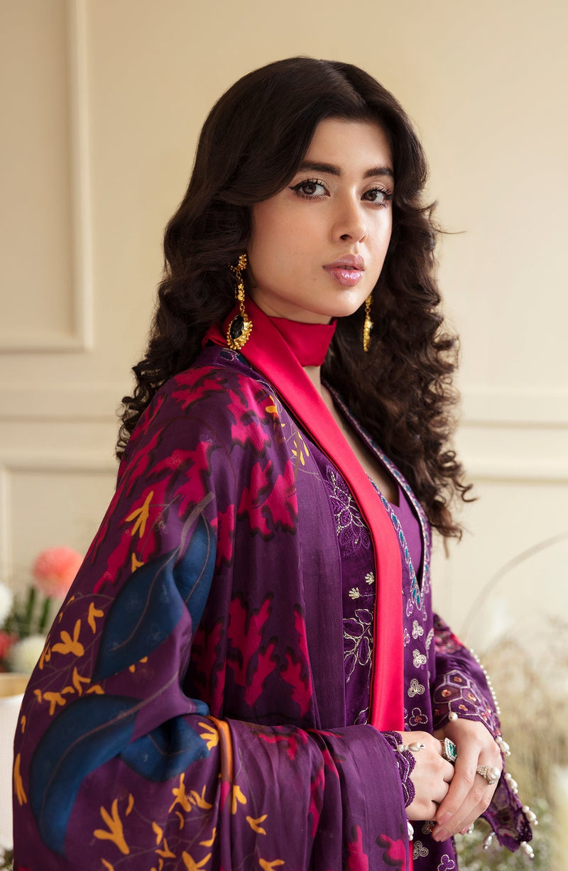 Zevk | Flora Festive Lawn | FUCHSIA by Zevk - Designer Dress - Type: Ladies Clothes - Available at Libayah - 100% Original