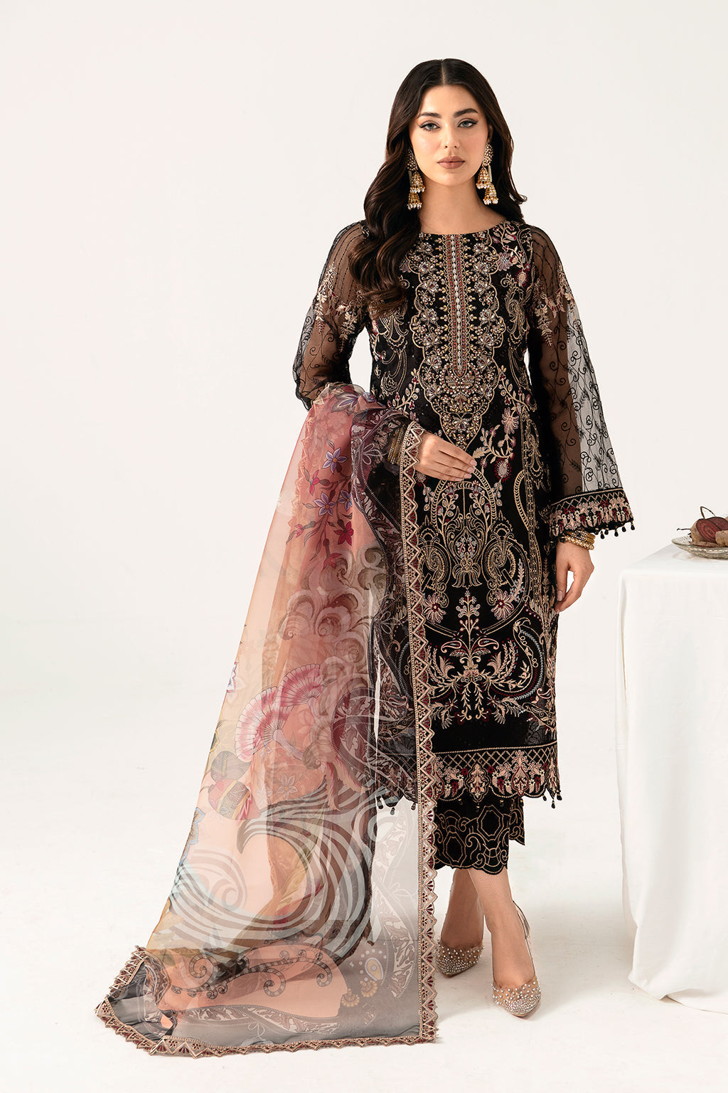 Ramsha | Minhal Organza Collection | M-1105 by Ramsha - Designer Dress - Type: Ladies Clothes - Available at Libayah - 100% Original