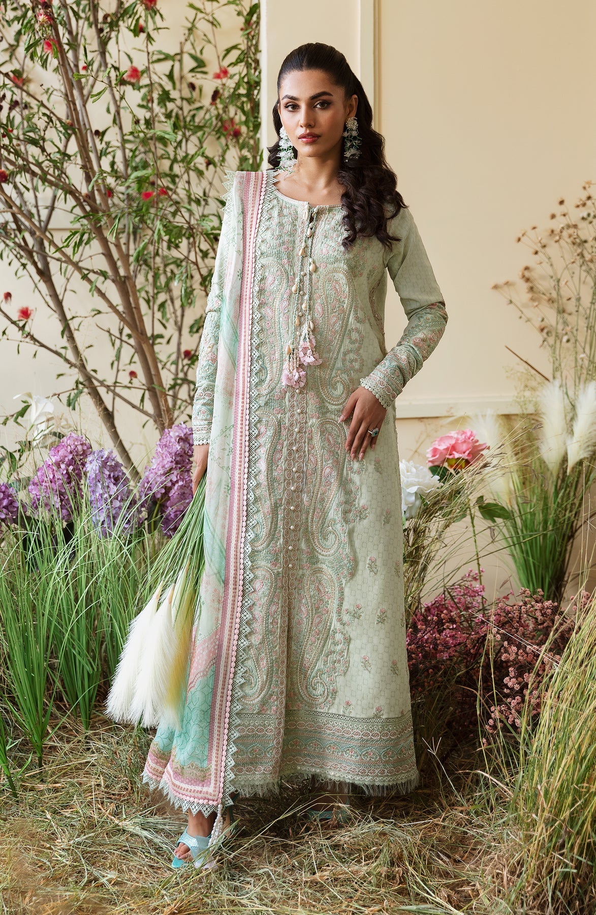 Zevk | Flora Festive Lawn | BLOSSOM by Zevk - Designer Dress - Type: Ladies Clothes - Available at Libayah - 100% Original