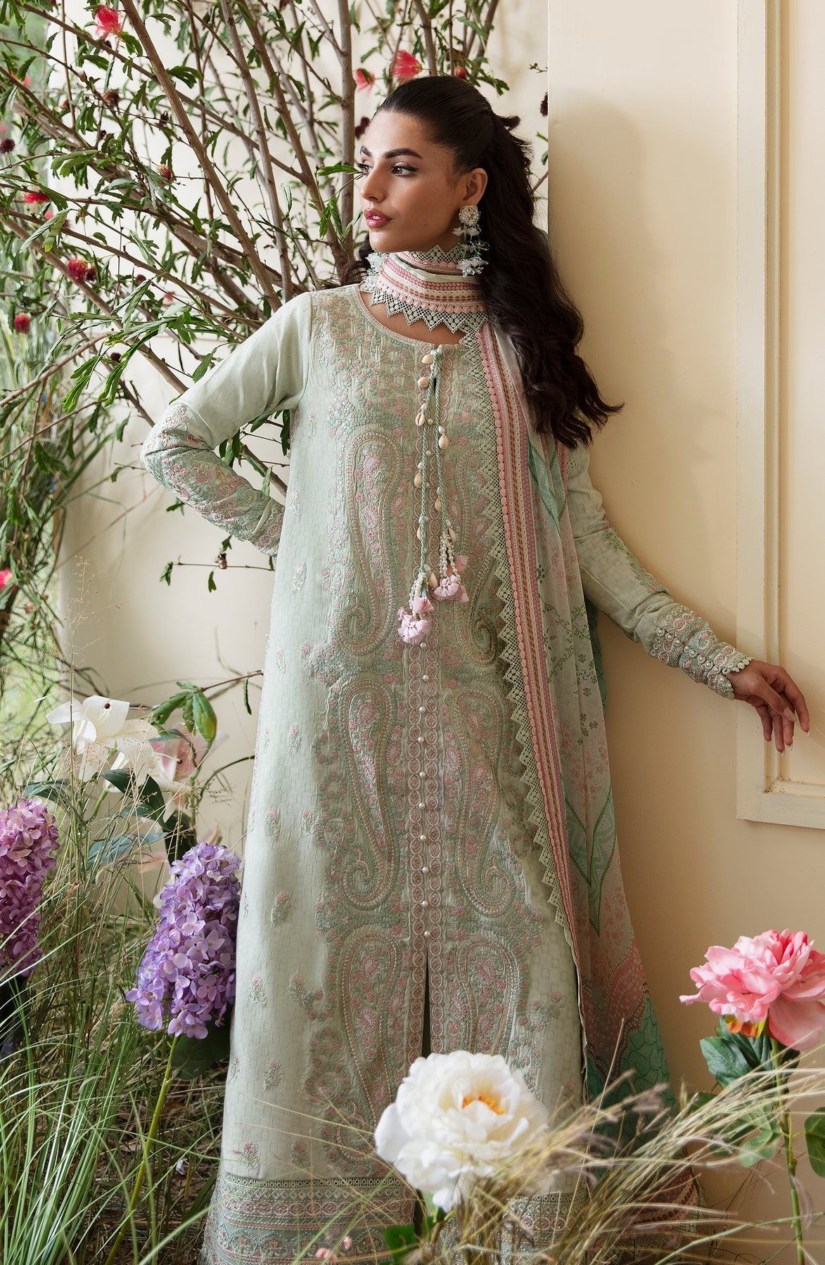 Zevk | Flora Festive Lawn | BLOSSOM by Zevk - Designer Dress - Type: Ladies Clothes - Available at Libayah - 100% Original