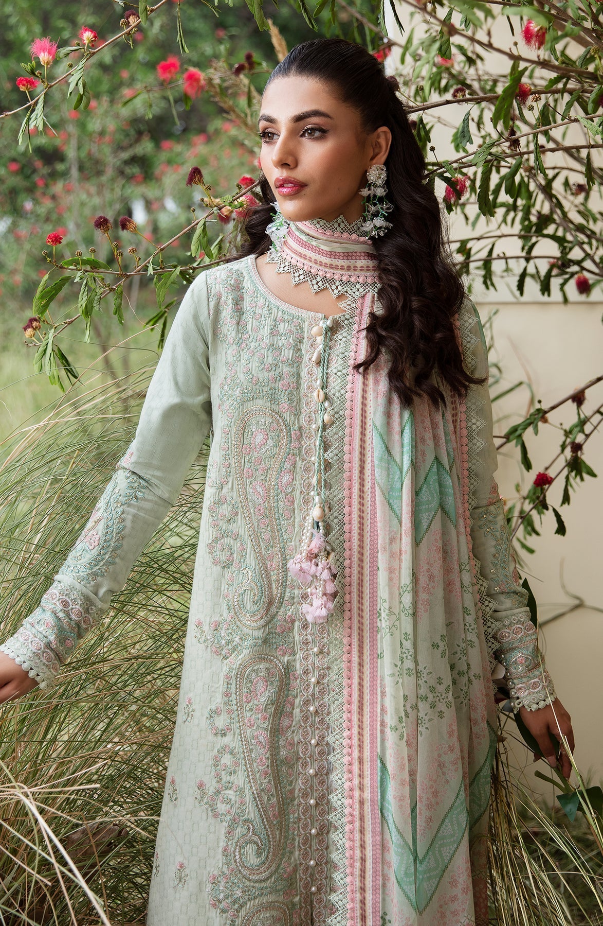 Zevk | Flora Festive Lawn | BLOSSOM by Zevk - Designer Dress - Type: Ladies Clothes - Available at Libayah - 100% Original