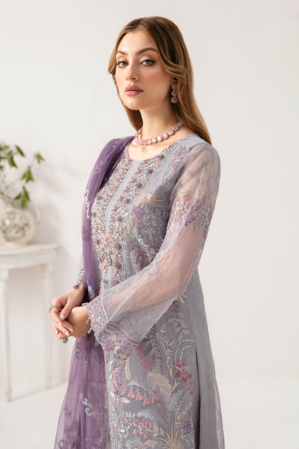 Ramsha | Minhal Organza Collection | M-1104 by Ramsha - Designer Dress - Type: Ladies Clothes - Available at Libayah - 100% Original