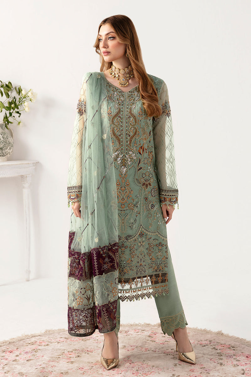 Ramsha | Minhal Organza Collection | M-1108 by Ramsha - Designer Dress - Type: Ladies Clothes - Available at Libayah - 100% Original