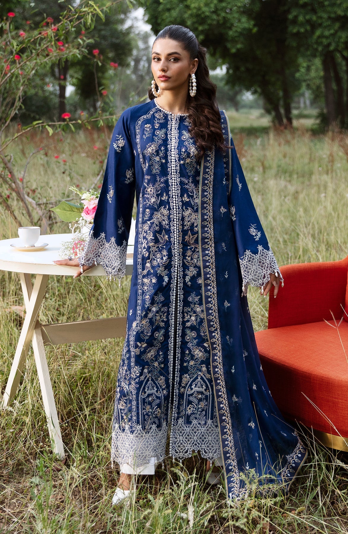 Zevk | Flora Festive Lawn | DAISY by Zevk - Designer Dress - Type: Ladies Clothes - Available at Libayah - 100% Original