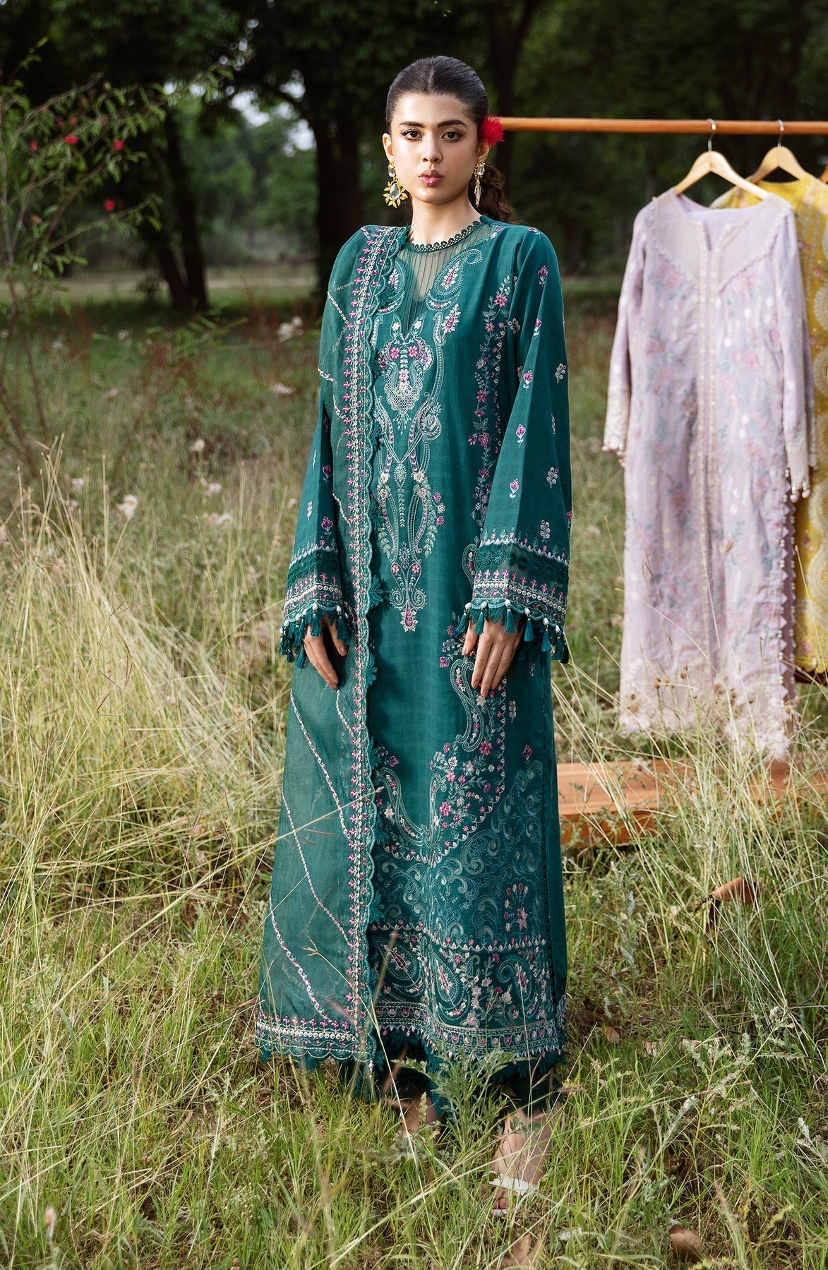 Zevk | Flora Festive Lawn | RELIC by Zevk - Designer Dress - Type: Ladies Clothes - Available at Libayah - 100% Original