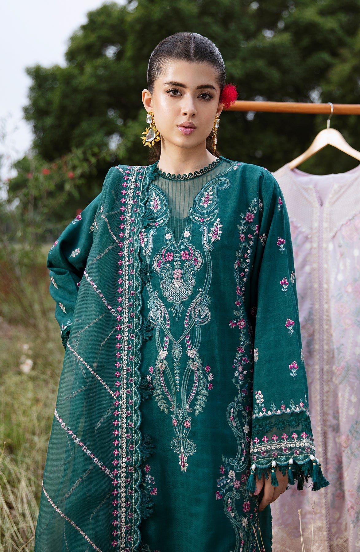 Zevk | Flora Festive Lawn | RELIC by Zevk - Designer Dress - Type: Ladies Clothes - Available at Libayah - 100% Original