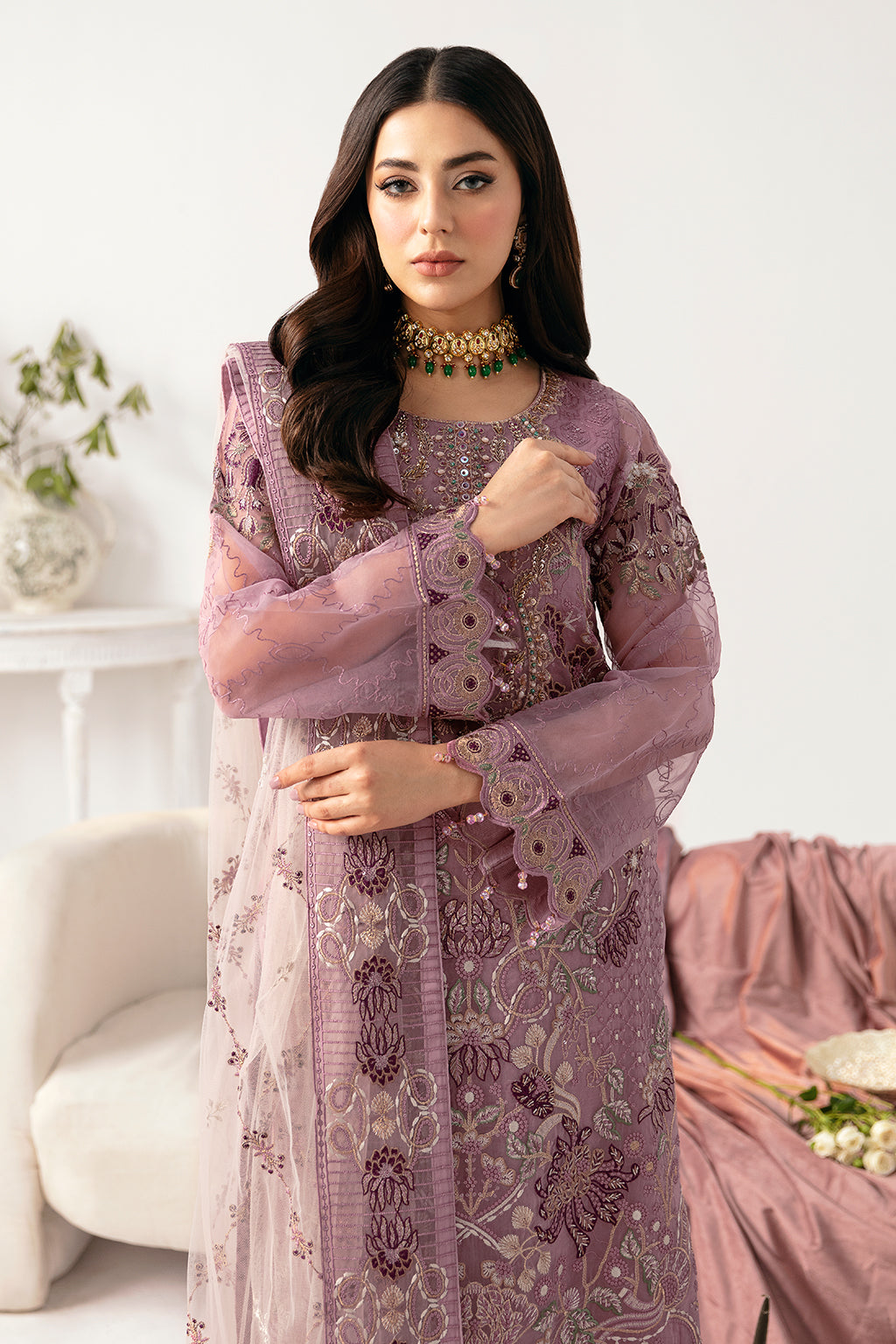 Ramsha | Minhal Organza Collection | M-1107 by Ramsha - Designer Dress - Type: Ladies Clothes - Available at Libayah - 100% Original
