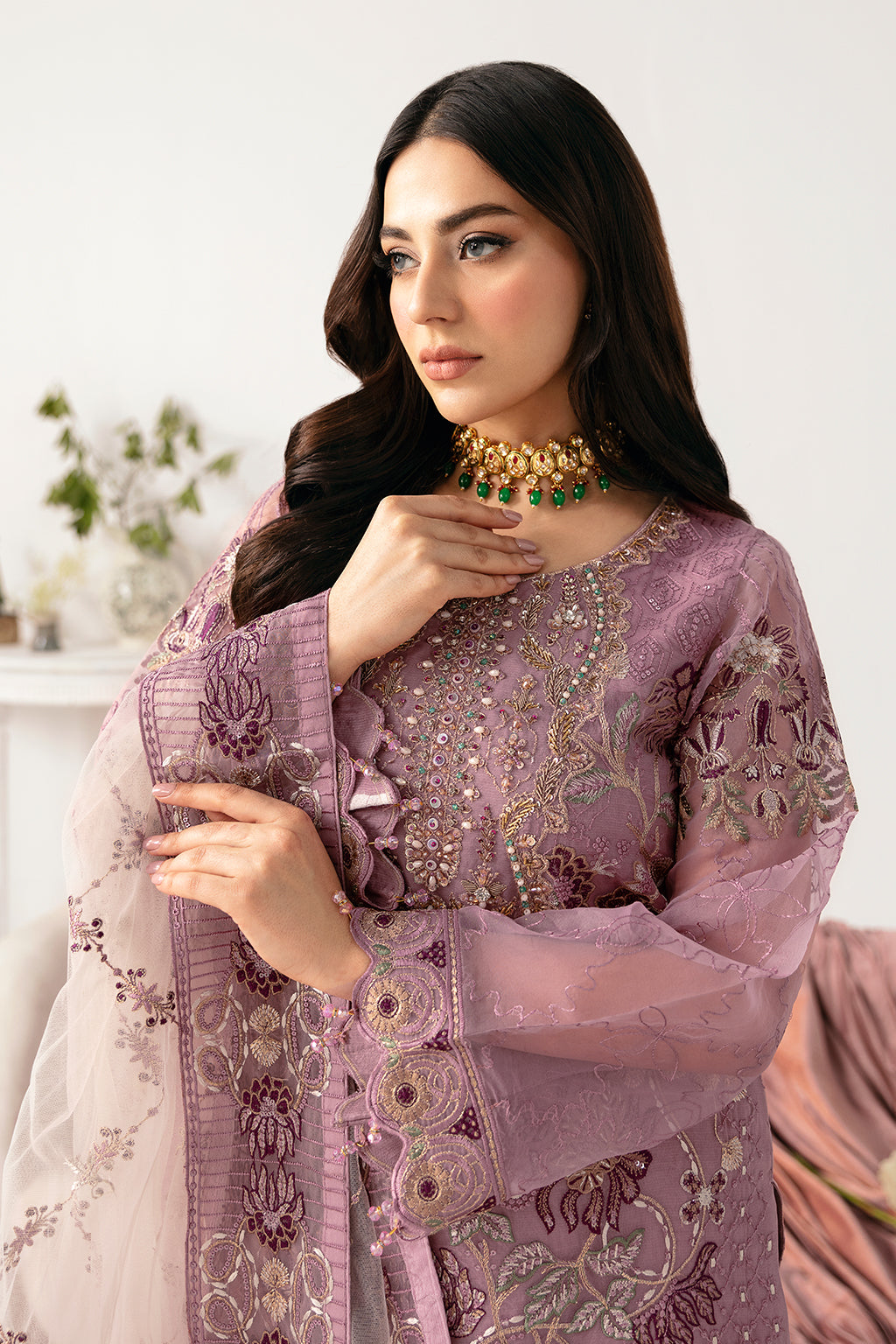 Ramsha | Minhal Organza Collection | M-1107 by Ramsha - Designer Dress - Type: Ladies Clothes - Available at Libayah - 100% Original