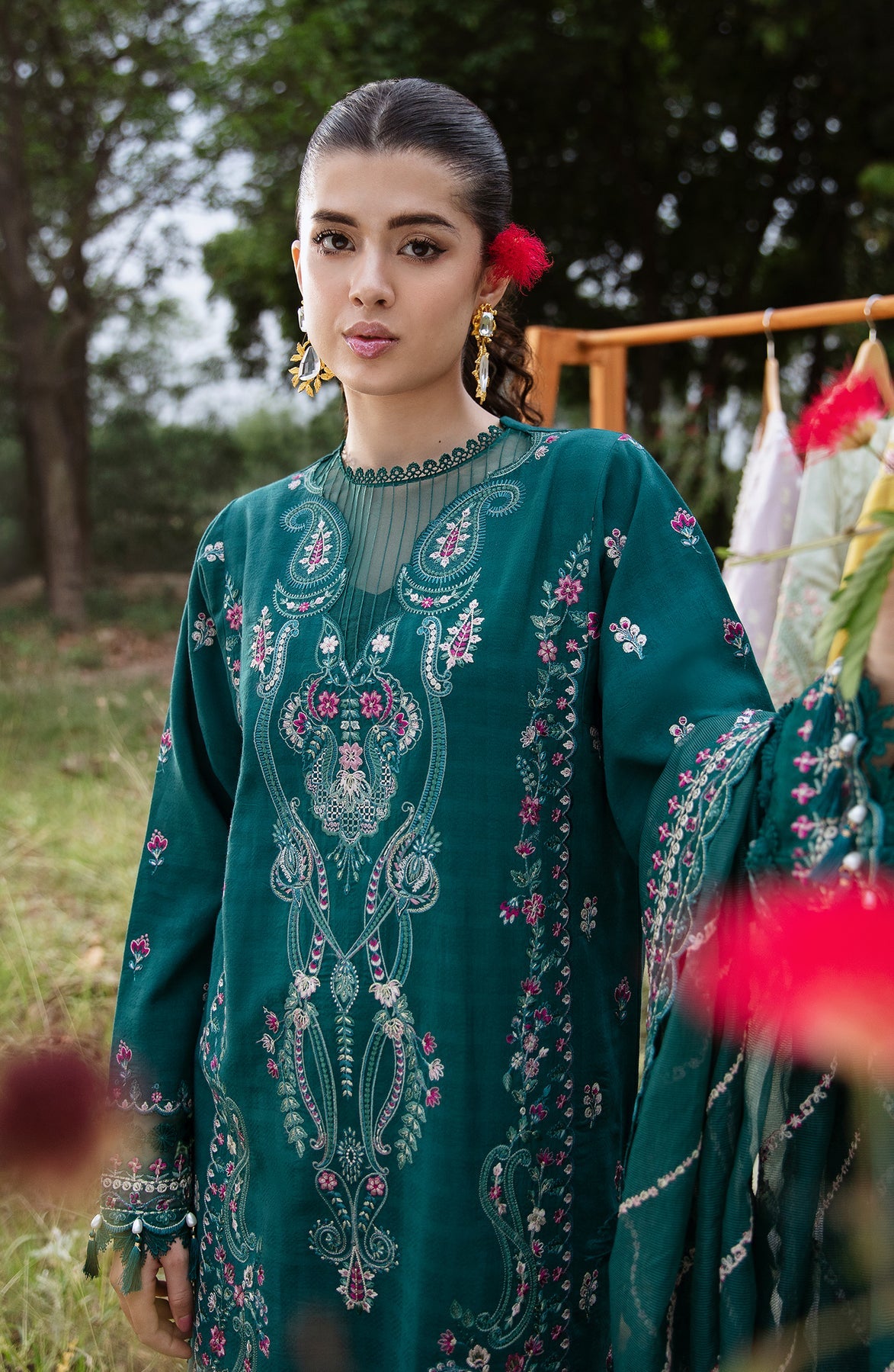 Zevk | Flora Festive Lawn | RELIC by Zevk - Designer Dress - Type: Ladies Clothes - Available at Libayah - 100% Original