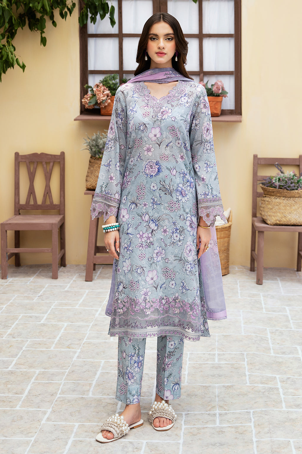 Ramsha | Rangrez Lawn Collection | N-508 by Ramsha - Designer Dress - Type: Ladies Clothes - Available at Libayah - 100% Original
