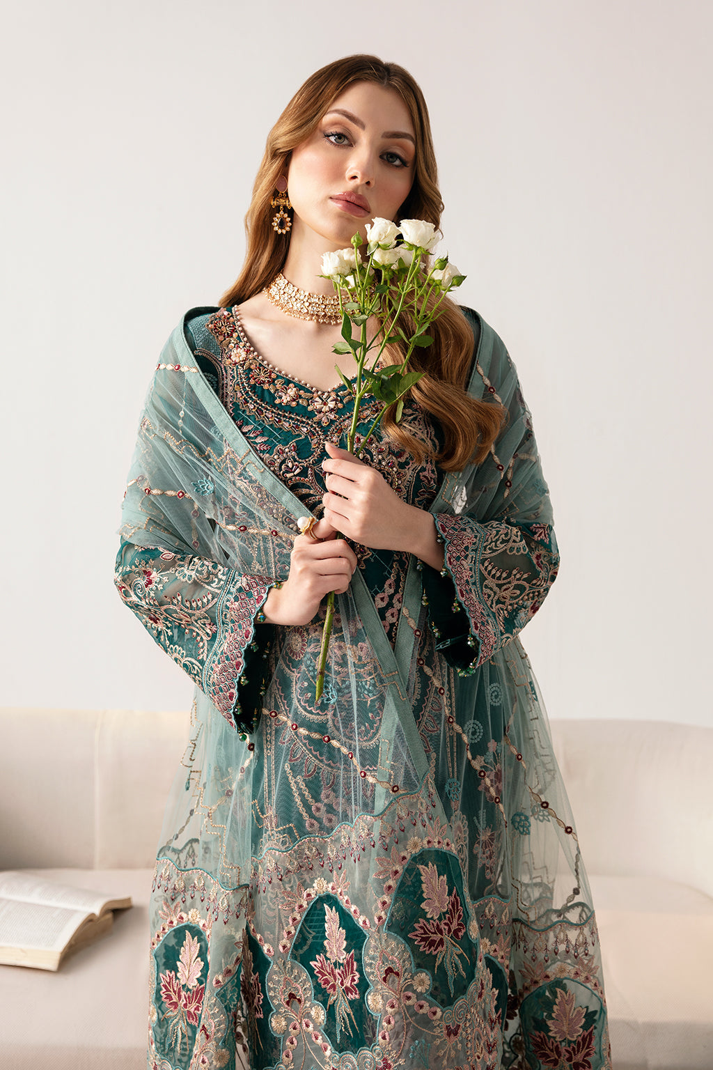 Ramsha | Minhal Organza Collection | M-1101 by Ramsha - Designer Dress - Type: Ladies Clothes - Available at Libayah - 100% Original