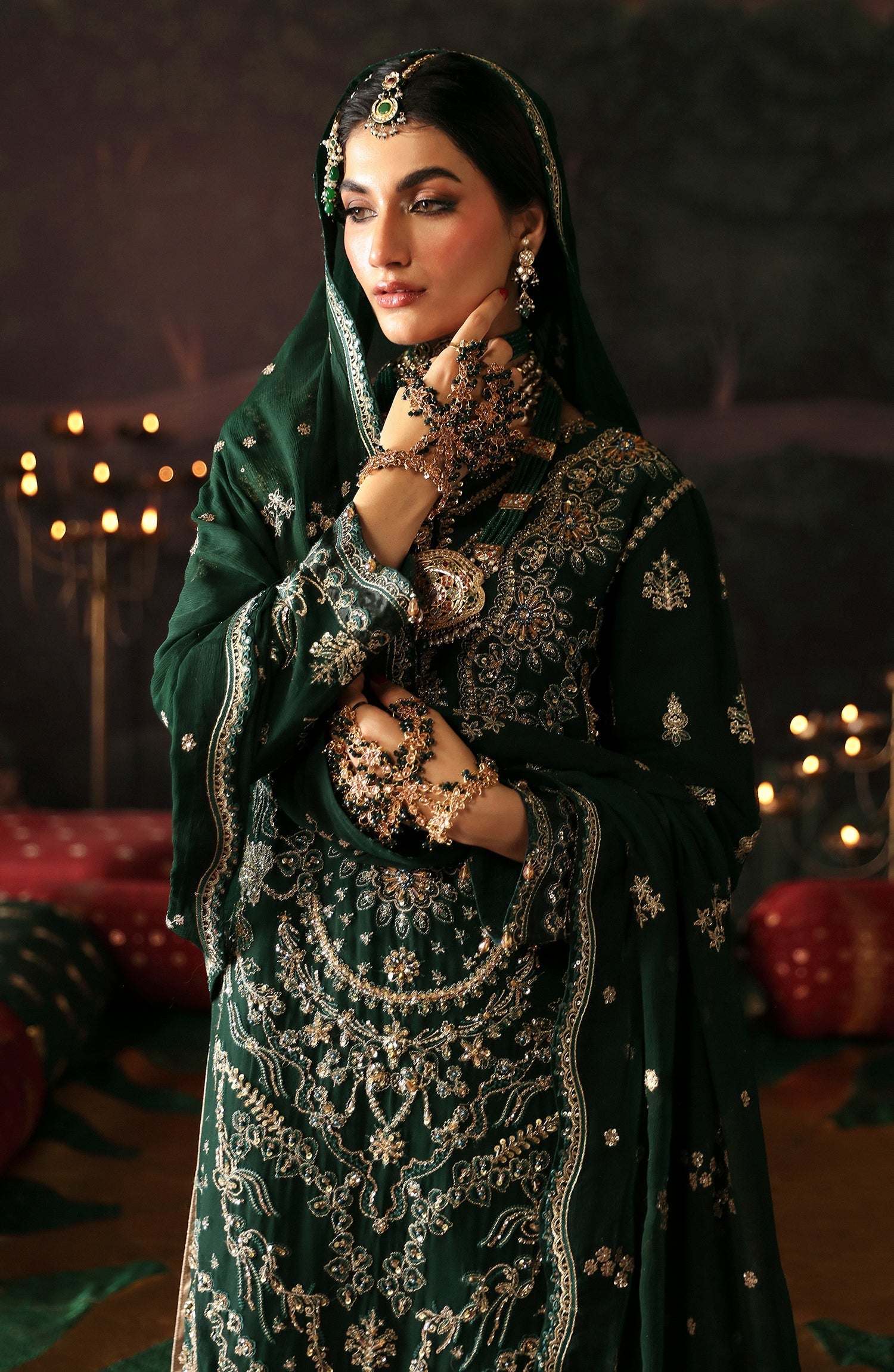 Emaan Adeel | Devdas Formals | BAIGAM BANO by Emaan Adeel - Designer Dress - Type: Ladies Clothes - Available at Libayah - 100% Original