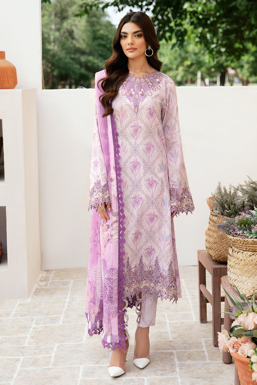 Ramsha | Rangrez Lawn Collection | N-504 by Ramsha - Designer Dress - Type: Ladies Clothes - Available at Libayah - 100% Original