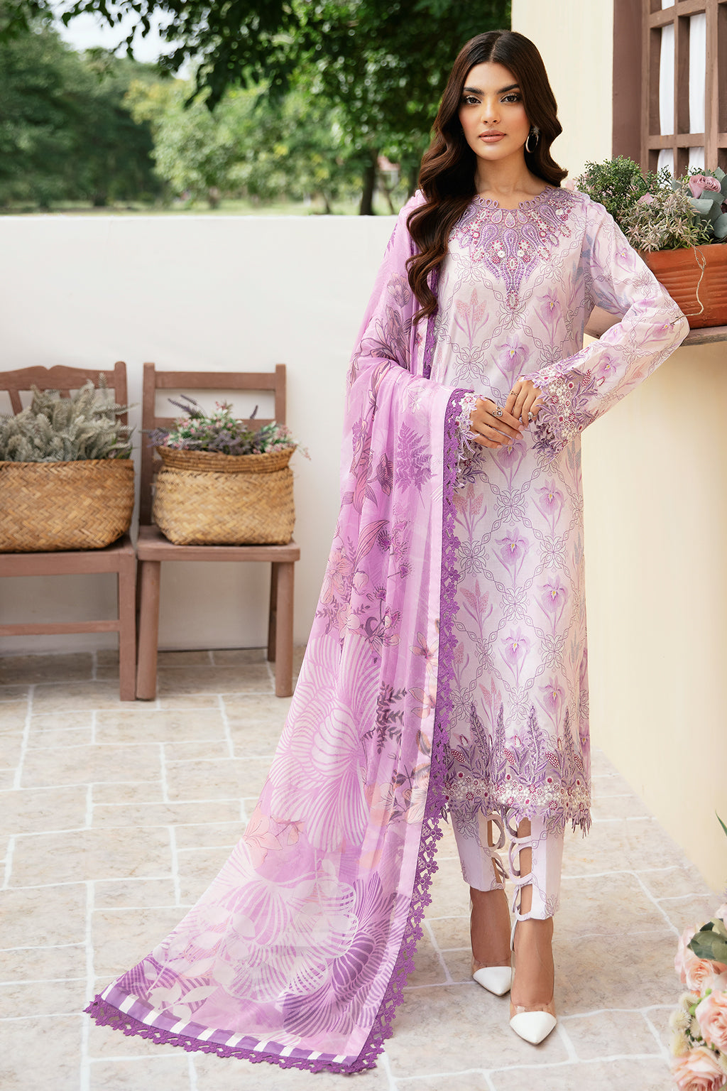 Ramsha | Rangrez Lawn Collection | N-504 by Ramsha - Designer Dress - Type: Ladies Clothes - Available at Libayah - 100% Original