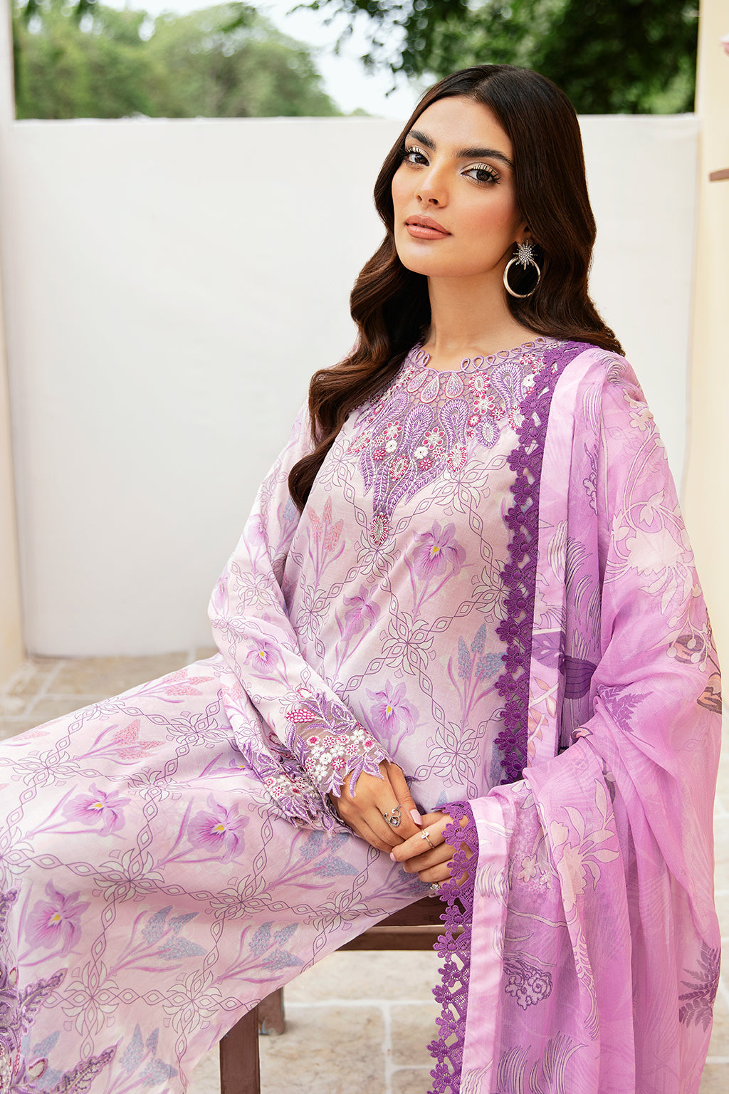 Ramsha | Rangrez Lawn Collection | N-504 by Ramsha - Designer Dress - Type: Ladies Clothes - Available at Libayah - 100% Original