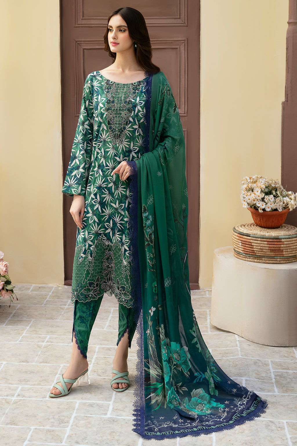 Ramsha | Rangrez Lawn Collection | N-507 by Ramsha - Designer Dress - Type: Ladies Clothes - Available at Libayah - 100% Original