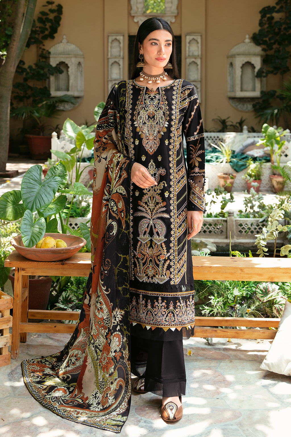Ramsha | Mashaal Luxury Lawn | L-805 by Ramsha - Designer Dress - Type: Ladies Clothes - Available at Libayah - 100% Original