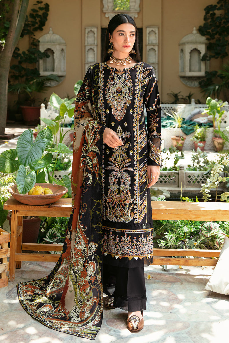 Ramsha | Mashaal Luxury Lawn | L-805 by Ramsha - Designer Dress - Type: Ladies Clothes - Available at Libayah - 100% Original