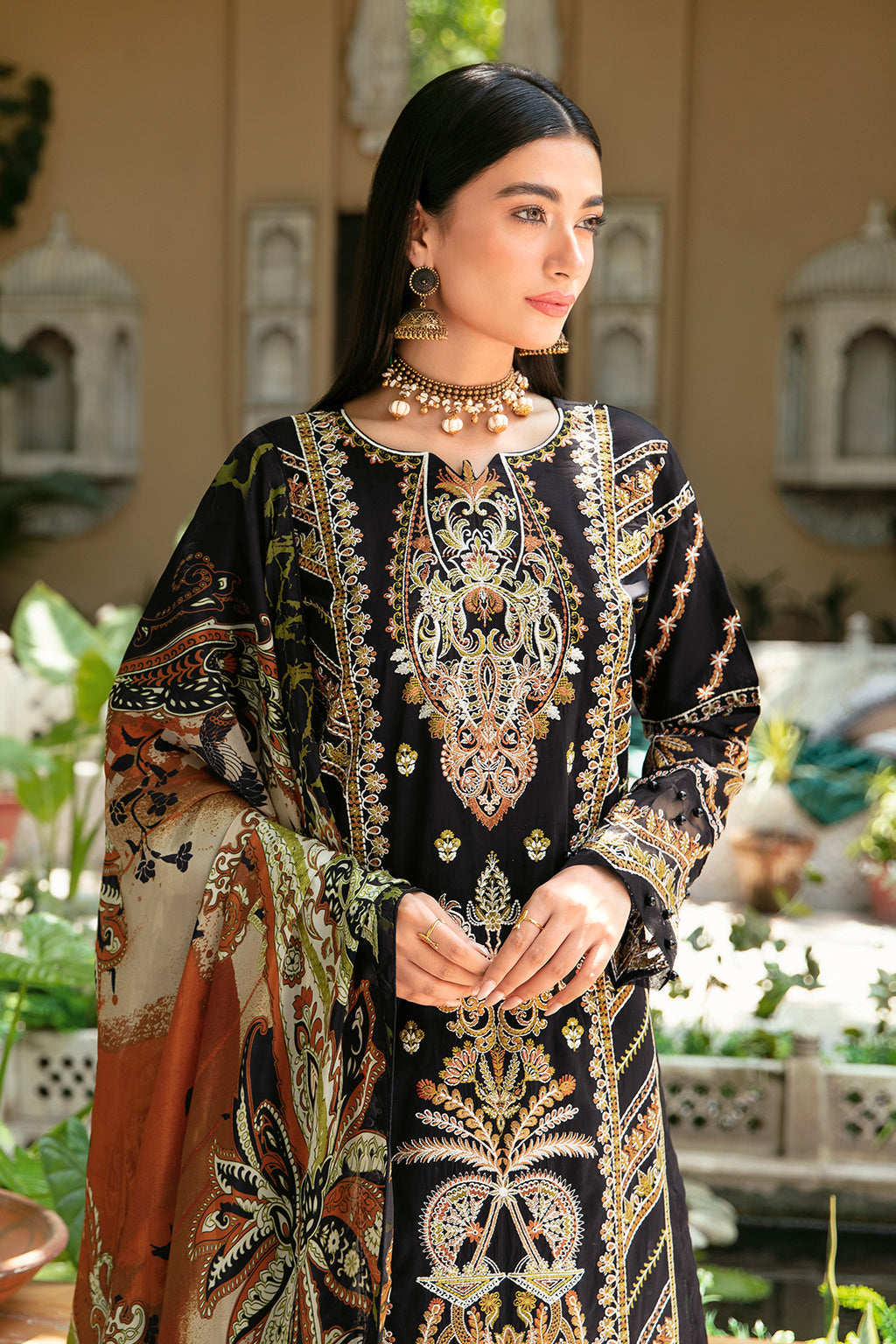 Ramsha | Mashaal Luxury Lawn | L-805 by Ramsha - Designer Dress - Type: Ladies Clothes - Available at Libayah - 100% Original