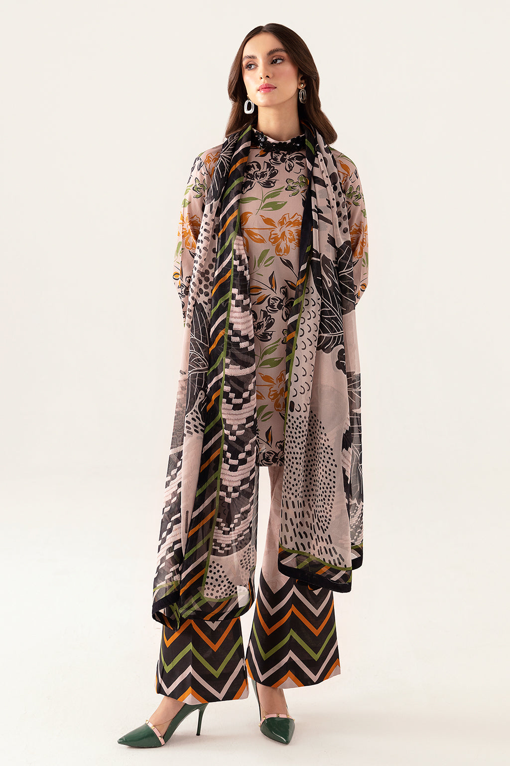 Ramsha | Pinted Lawn | RP-106 by Ramsha - Designer Dress - Type: Ladies Clothes - Available at Libayah - 100% Original