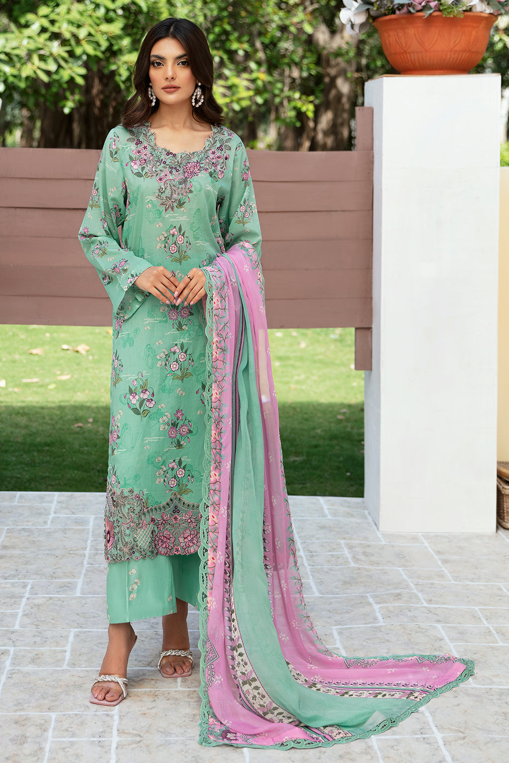 Ramsha | Rangrez Lawn Collection | N-510 by Ramsha - Designer Dress - Type: Ladies Clothes - Available at Libayah - 100% Original