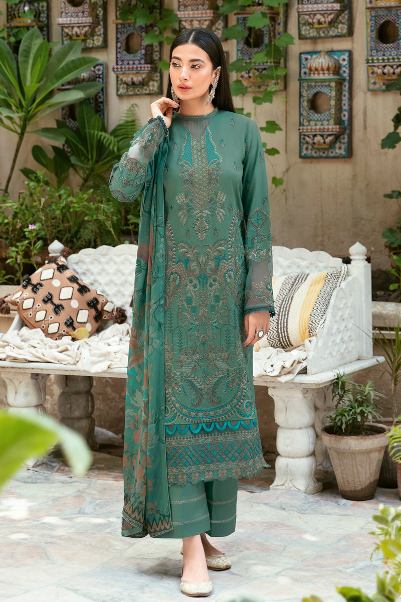Ramsha | Luxury Lawn 24 | L-804 by Ramsha - Designer Dress - Type: Ladies Clothes - Available at Libayah - 100% Original