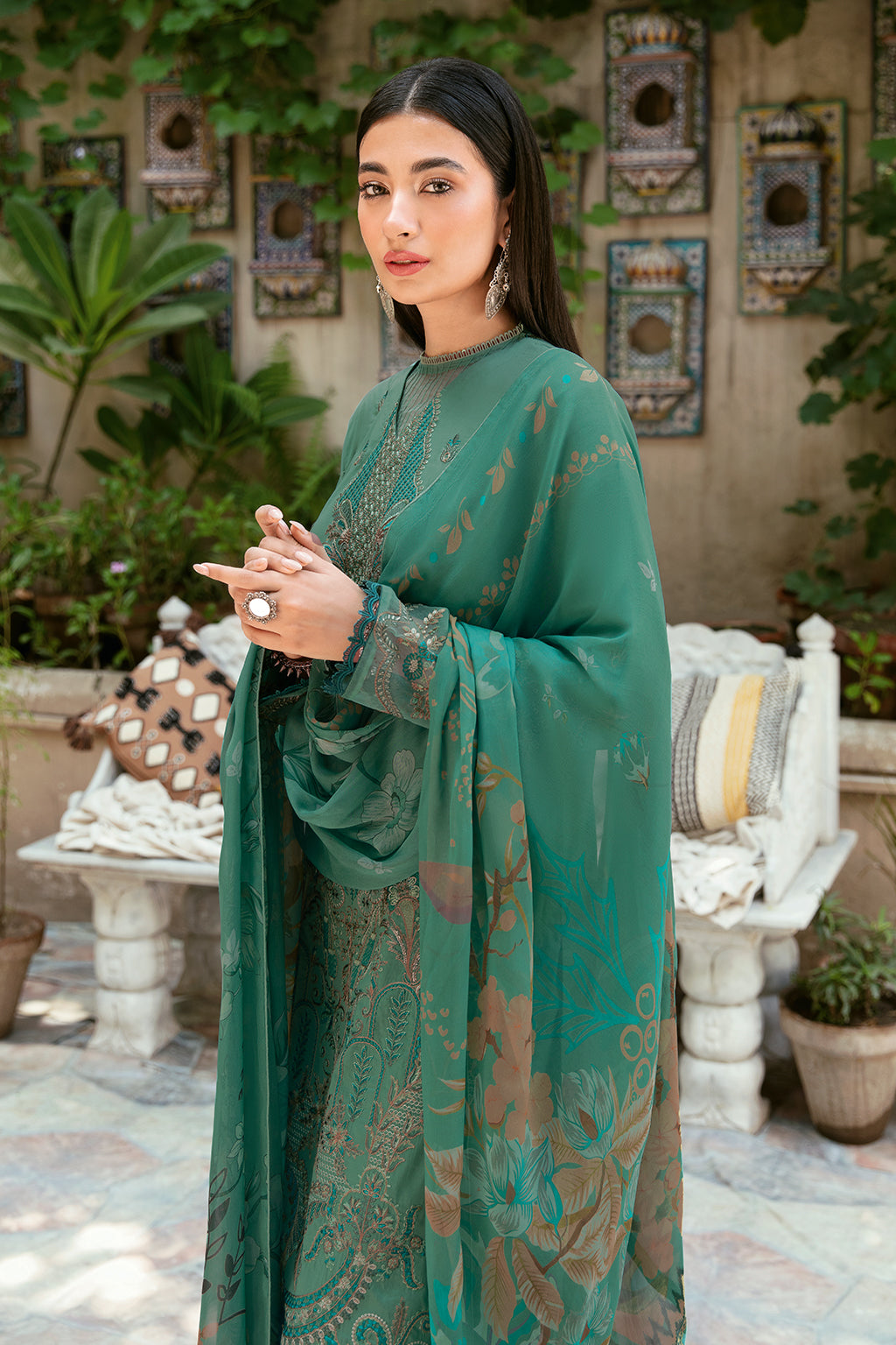 Ramsha | Luxury Lawn 24 | L-804 by Ramsha - Designer Dress - Type: Ladies Clothes - Available at Libayah - 100% Original