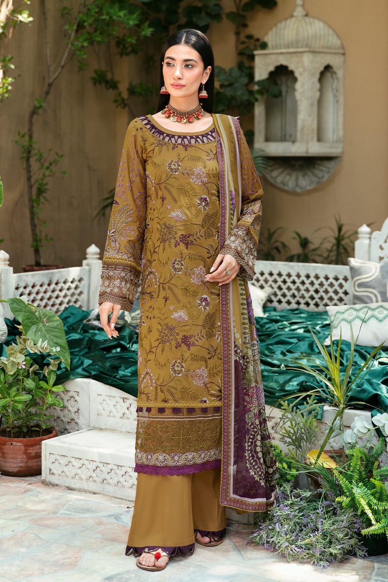 Ramsha | Mashaal Luxury Lawn | L-808 by Ramsha - Designer Dress - Type: Ladies Clothes - Available at Libayah - 100% Original