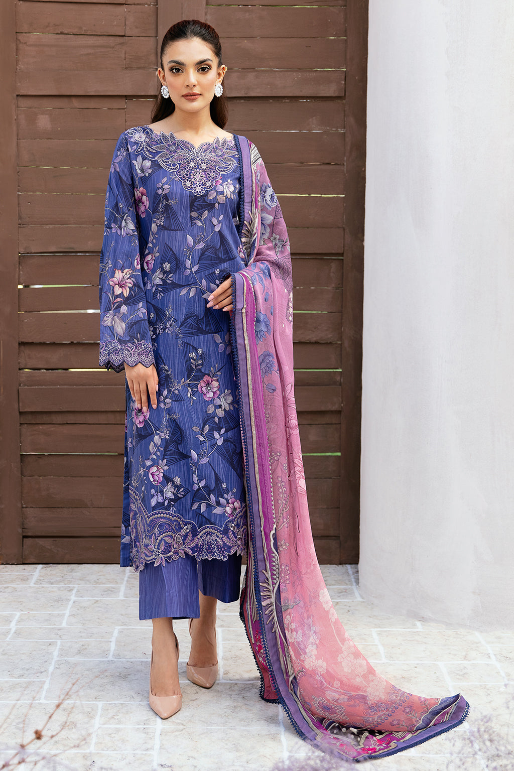 Ramsha | Rangrez Lawn Collection | N-509 by Ramsha - Designer Dress - Type: Ladies Clothes - Available at Libayah - 100% Original