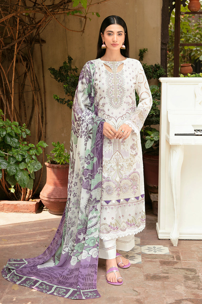 Ramsha | Mashaal Luxury Lawn | L-809 by Ramsha - Designer Dress - Type: Ladies Clothes - Available at Libayah - 100% Original