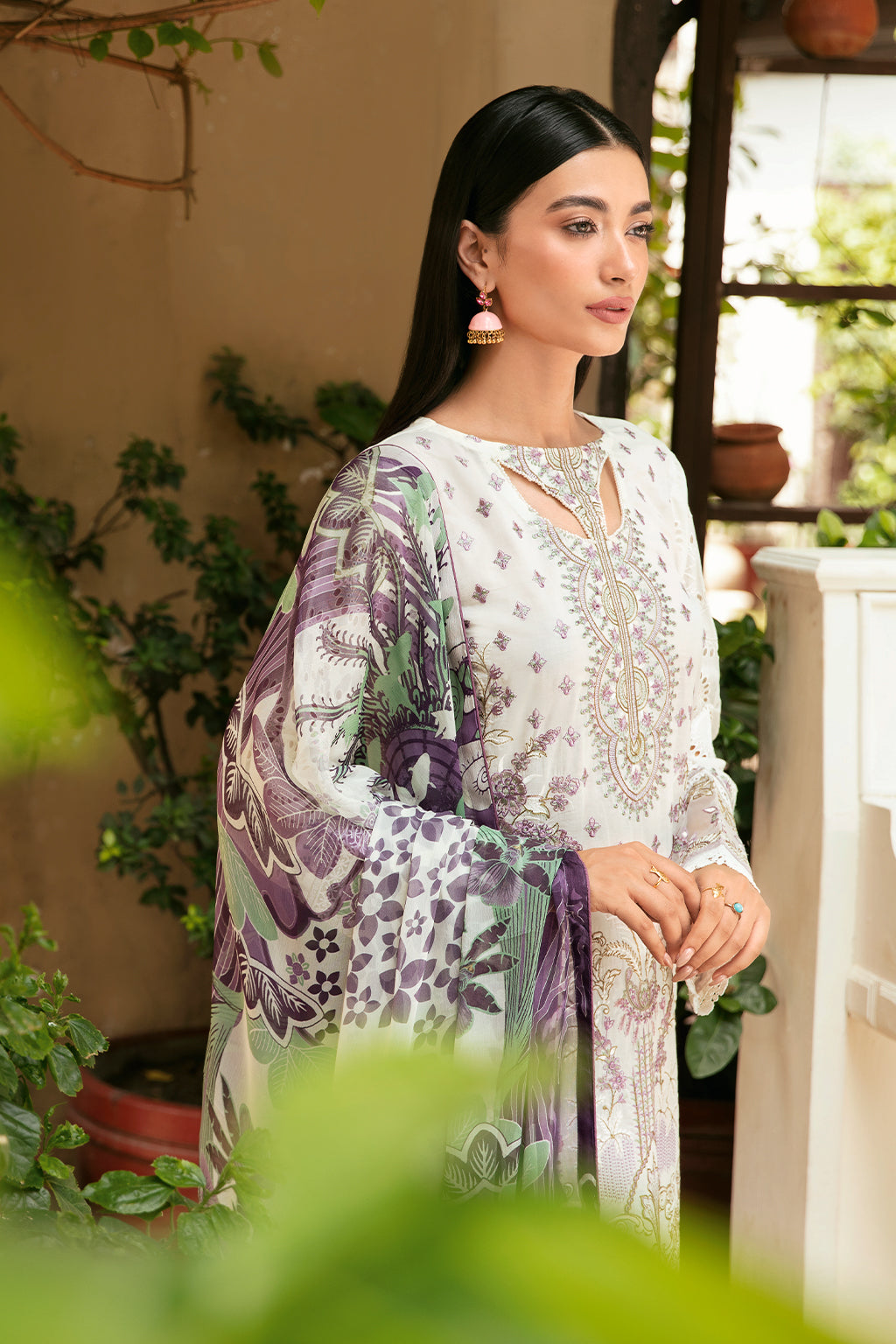 Ramsha | Mashaal Luxury Lawn | L-809 by Ramsha - Designer Dress - Type: Ladies Clothes - Available at Libayah - 100% Original