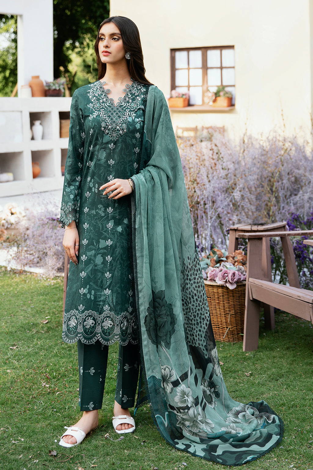 Ramsha | Rangrez Lawn Collection | N-505 by Ramsha - Designer Dress - Type: Ladies Clothes - Available at Libayah - 100% Original