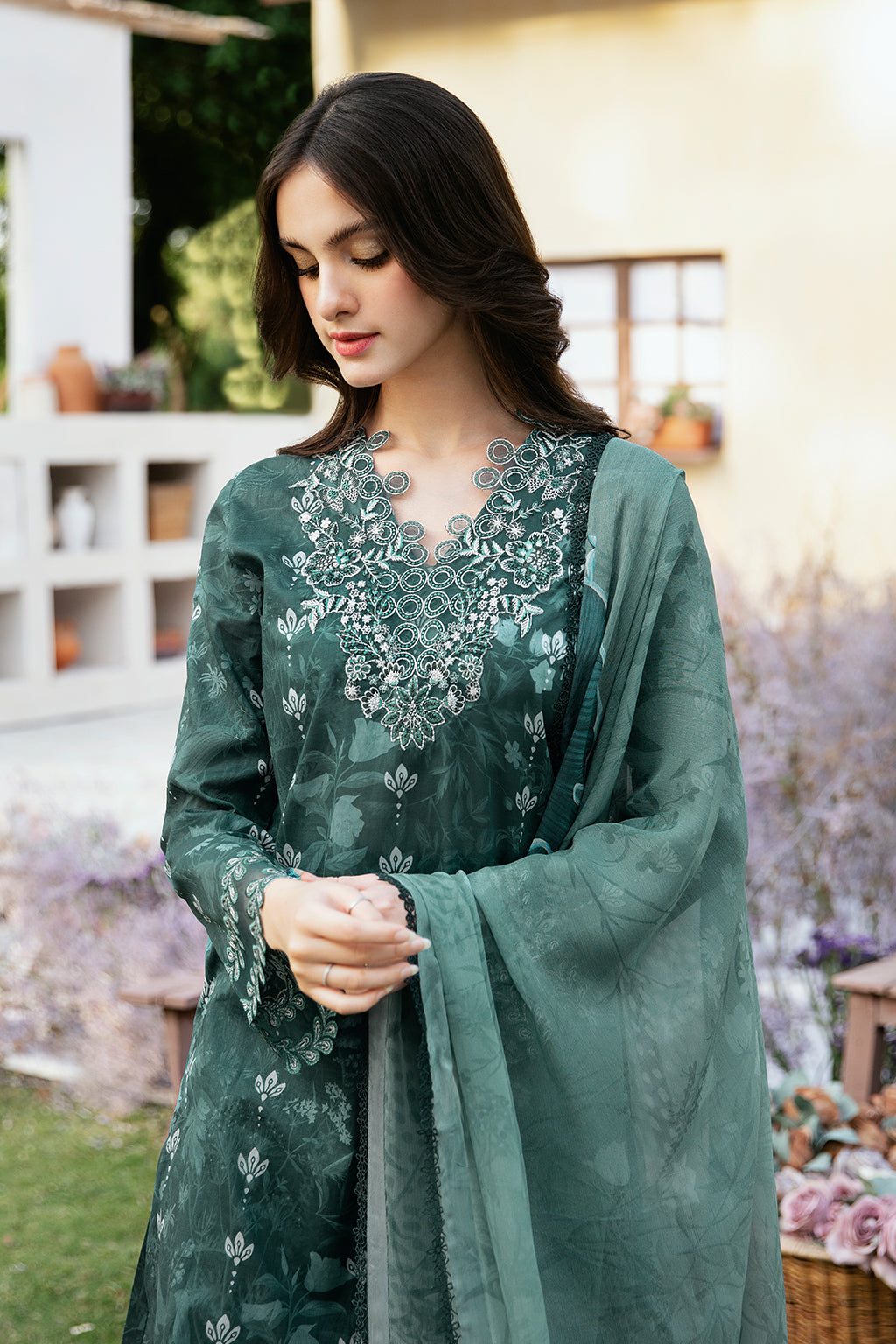 Ramsha | Rangrez Lawn Collection | N-505 by Ramsha - Designer Dress - Type: Ladies Clothes - Available at Libayah - 100% Original