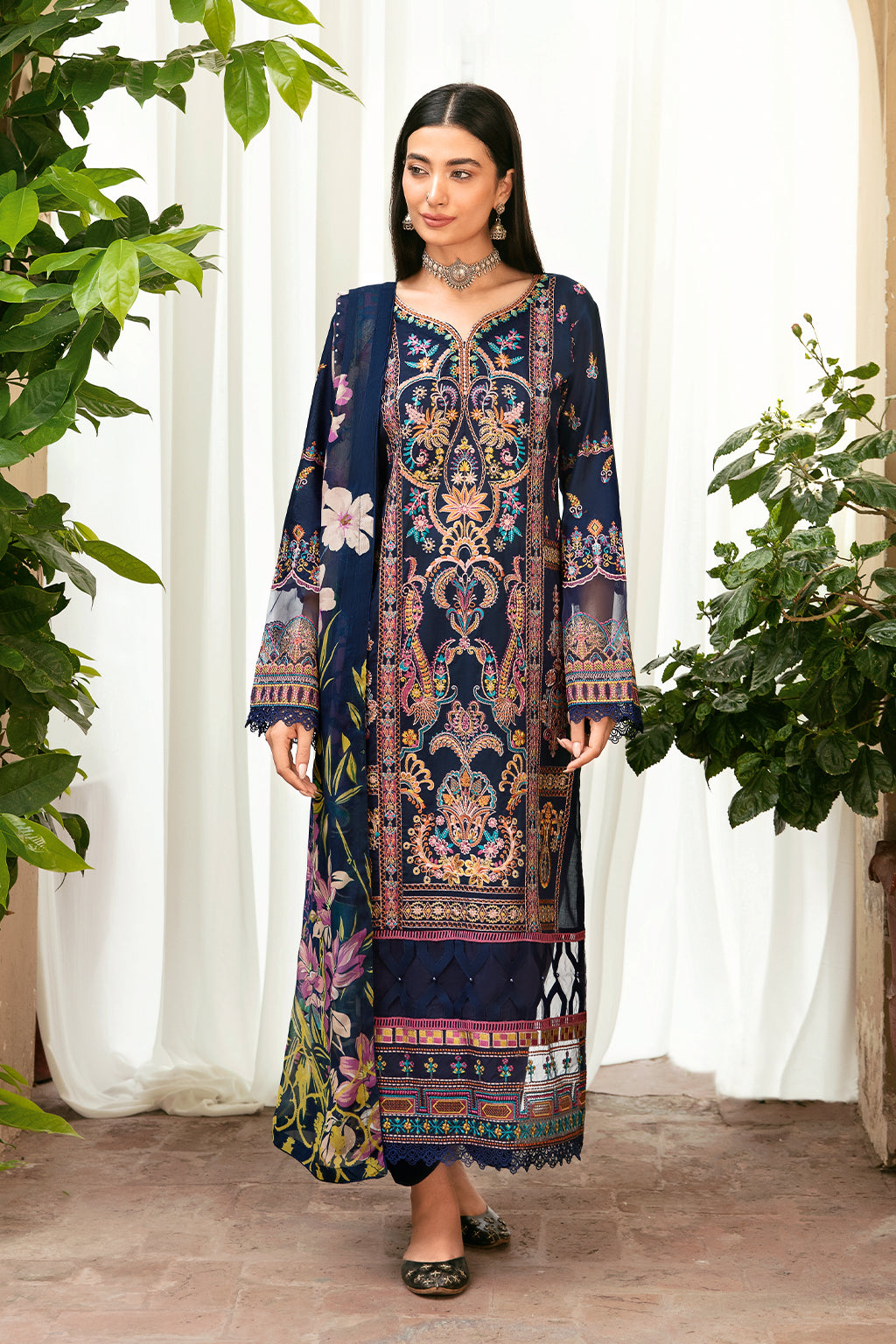 Ramsha | Luxury Lawn 24 | L-802 by Ramsha - Designer Dress - Type: Ladies Clothes - Available at Libayah - 100% Original