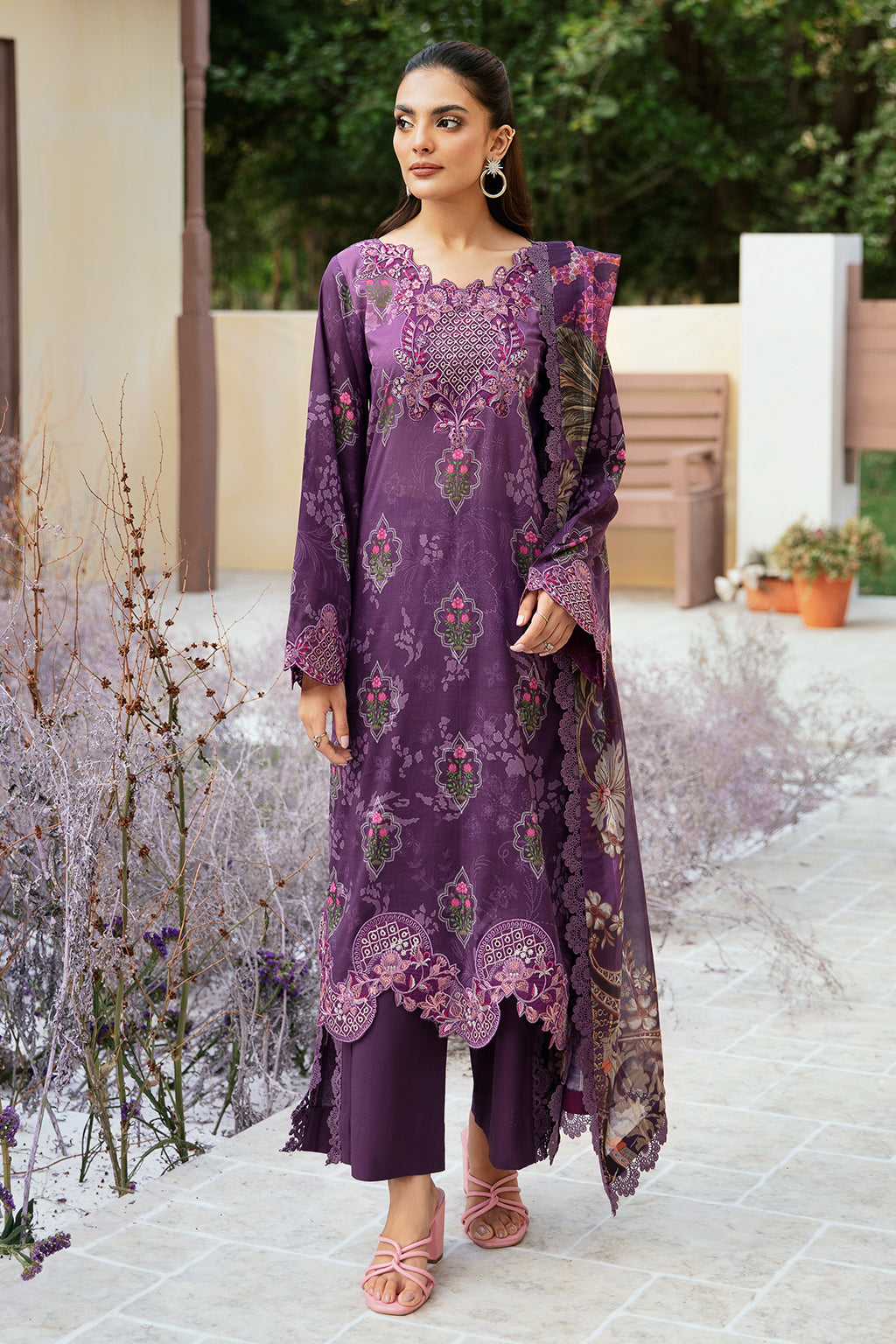 Ramsha | Rangrez Lawn Collection | N-506 by Ramsha - Designer Dress - Type: Ladies Clothes - Available at Libayah - 100% Original