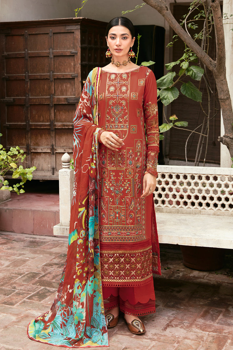 Ramsha | Luxury Lawn 24 | L-810 by Ramsha - Designer Dress - Type: Ladies Clothes - Available at Libayah - 100% Original