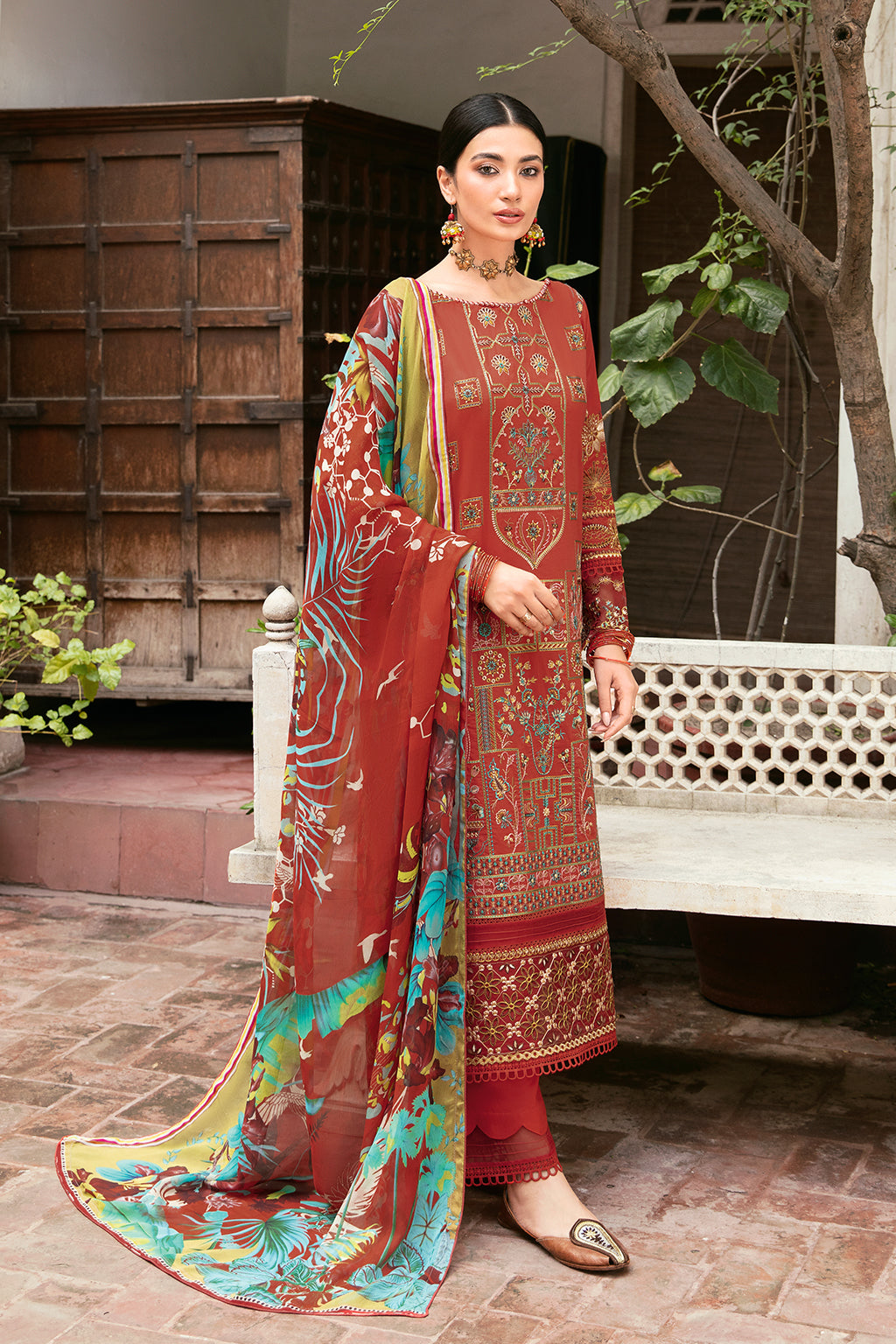 Ramsha | Luxury Lawn 24 | L-810 by Ramsha - Designer Dress - Type: Ladies Clothes - Available at Libayah - 100% Original