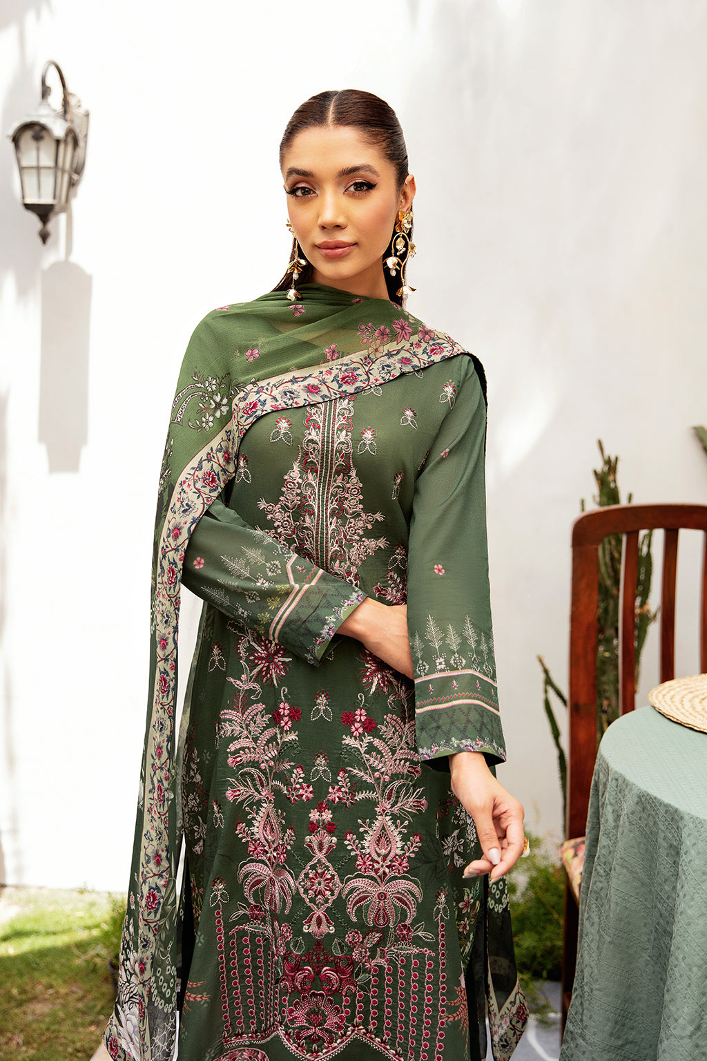 Ramsha | Luxury Lawn 24 | L-1210 by Ramsha - Designer Dress - Type: Ladies Clothes - Available at Libayah - 100% Original