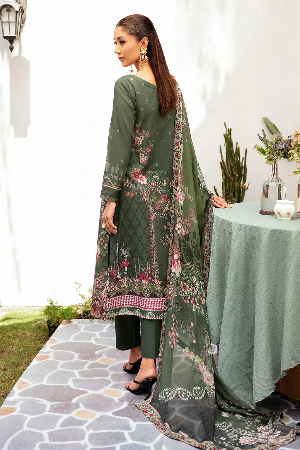 Ramsha | Luxury Lawn 24 | L-1210 by Ramsha - Designer Dress - Type: Ladies Clothes - Available at Libayah - 100% Original